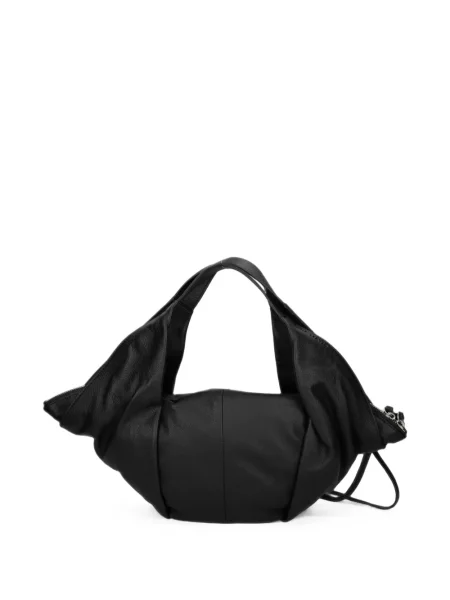 Geantă shopper Vic Matié din piele drapată negru