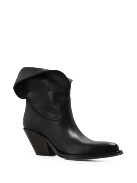 Botine Chloé din piele negru