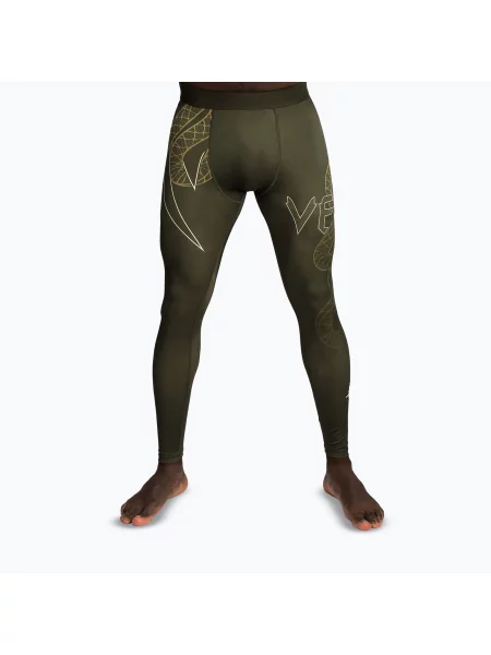 Tréninkové legíny Venum Serpenti Spats khaki/bronze/ivory zelené