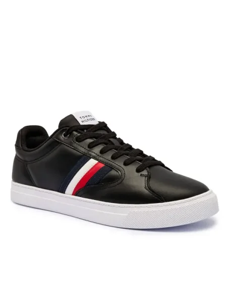 Teniși Tommy Hilfiger din piele negru