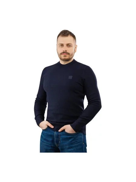 Dzianinowy sweter Boss Orange czarny