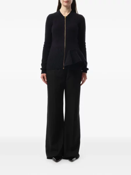 Cardigan Lanvin cu volane albastru
