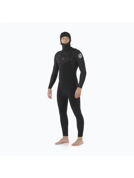 Costum de înot pentru bărbați Rip Curl Dawn Patrol Cz Hood mm black negru