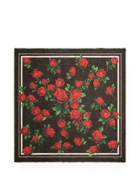 Fular Dolce & Gabbana cu imagine negru