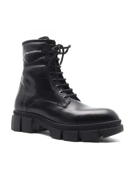 Karl Lagerfeld De piele botine ARIA negru