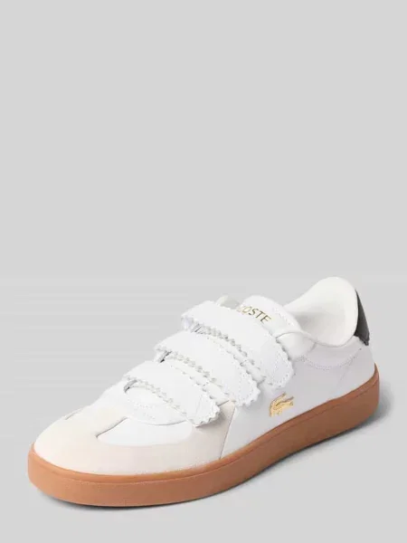 Sneakersy z naturalnej skóry bydlęcej Lacoste białe