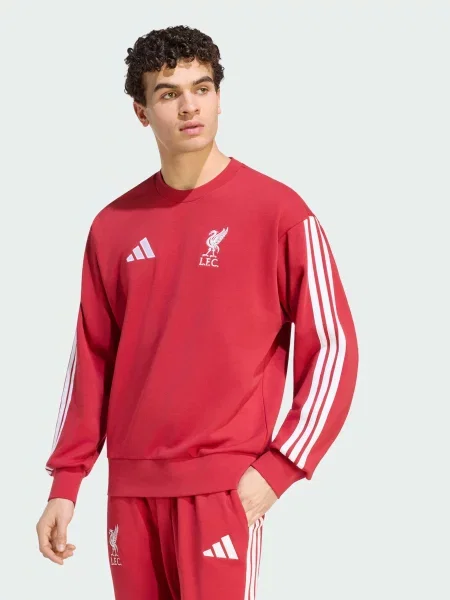 Світшот adidas бордовий комбінований верх