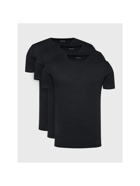 Boss 3 db póló Classic Regular Fit fekete
