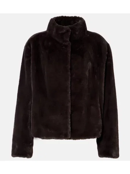 Geacă Velvet de catifea maro