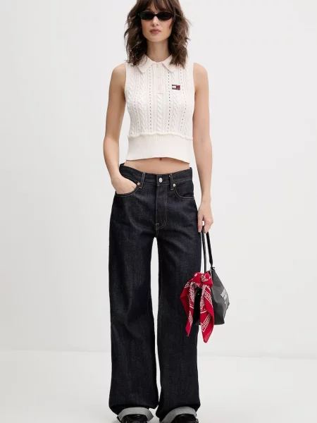 Tommy Jeans vesta béžová