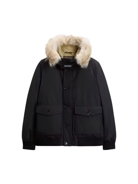 Kurtka bomber Woolrich polarowy czarny