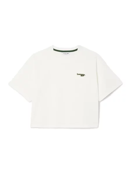 T-shirt LACOSTE Tee-Shirt Flour 36 biała