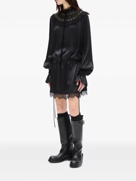 Gulerat rochie mini Ann Demeulemeester negru