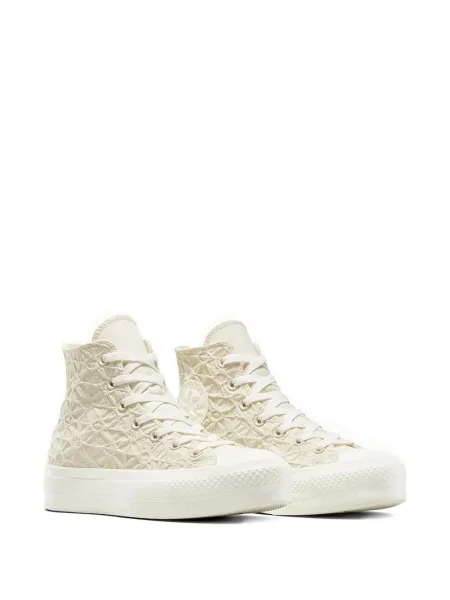 Sneakerși Converse Chuck 70 cu broderie cu platformă alergare alb