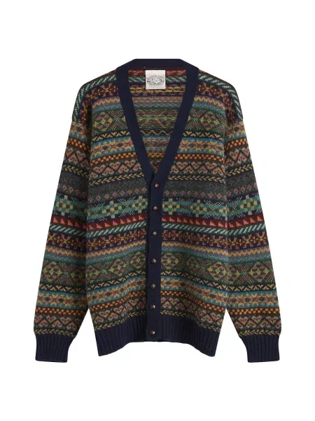 Sweter Jamieson's Of Shetland z dekoltem w serek