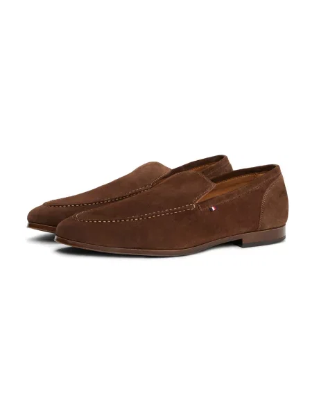 Nizki čevlji Tommy Hilfiger Hilfiger Flexible Suede Loafer rjava