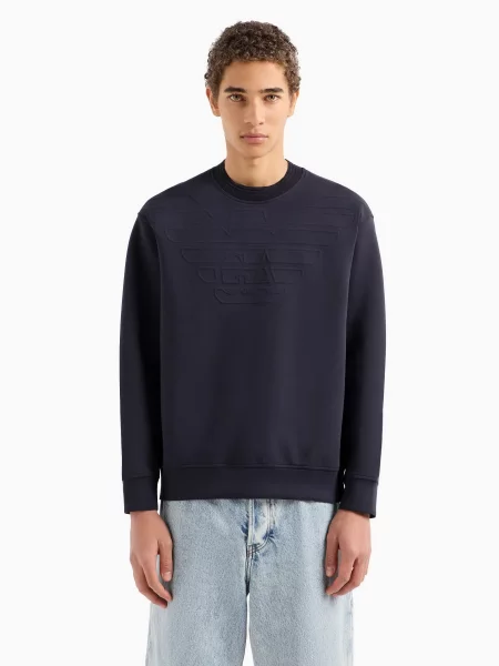 Свитшот Emporio Armani синий