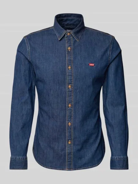 Koszula casualowa z wyhaftowanym logo Levi's niebieska
