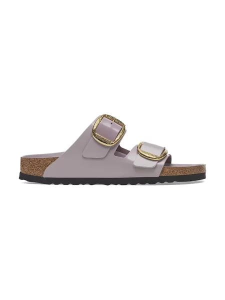 Кожени чехли Birkenstock Arizona Hammered Buckle лилаво виолетово