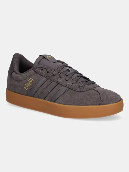 Велурени маратонки adidas Vl Court мъжки сиво