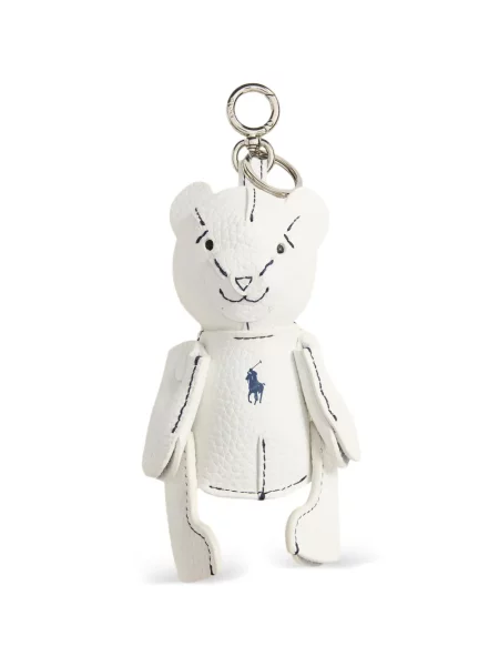 Kožne čarape Polo Ralph Lauren s cvjetnim printom lepršave bijela
