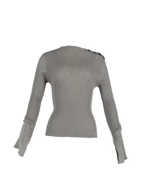 Top Roland Mouret tricotate lung gri