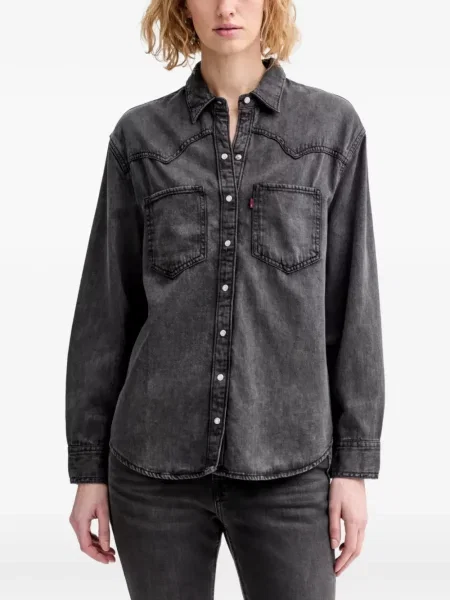 Curea Levi's® cu broderie cu cataramă cu dungi albastru