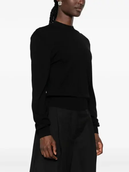 Пуловер Lanvin с кръгло деколте черно