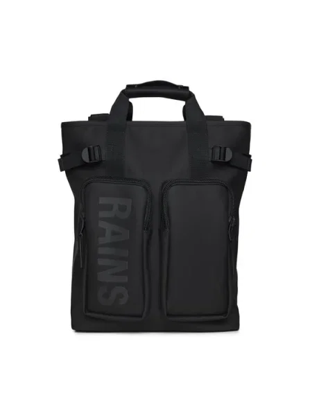 Rains rucsac Weekendbags mare neted negru