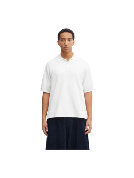 A Bathing Ape polo Solid Camo Jacquard gładki biały