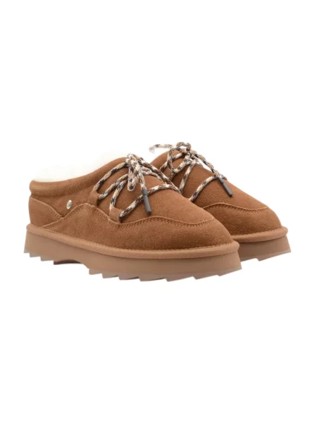 Sneakersy Emu skórzane brązowe
