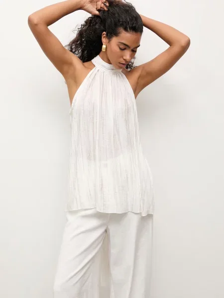 Answear.LAB halter bluza bež