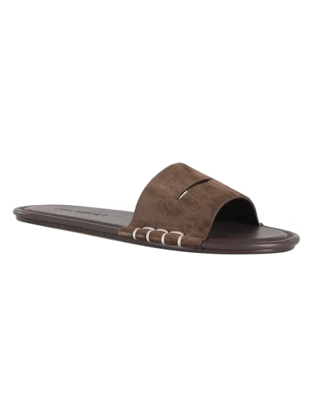 Klapki Jw Anderson skórzane brązowe