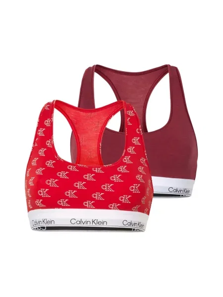 Calvin Klein Underwear Podprsenka červená / bordó bílá