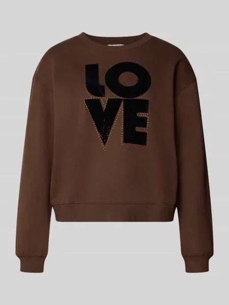 Bluza z nadrukiem LOVE z przodu model BRISA' Pepe Jeans