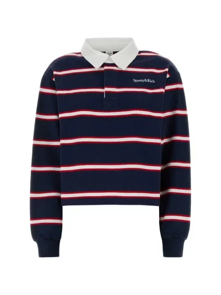 Tricou polo Sporty & Rich albastru
