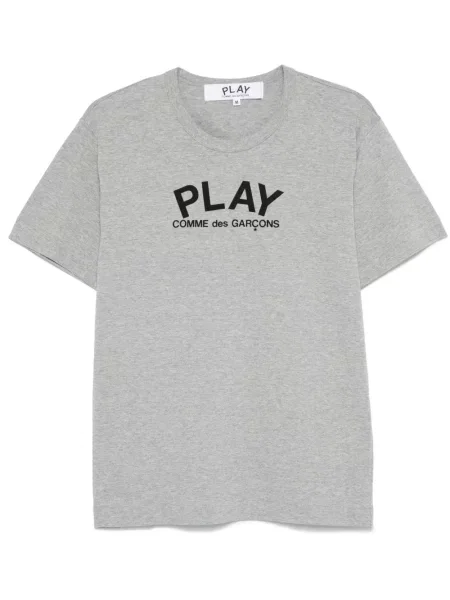 Tricou Comme Des Garcons Play cu imagine gri