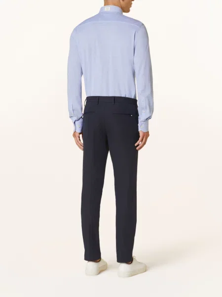 Profuomo Košile Z Piké Slim Fit tmavě modrá