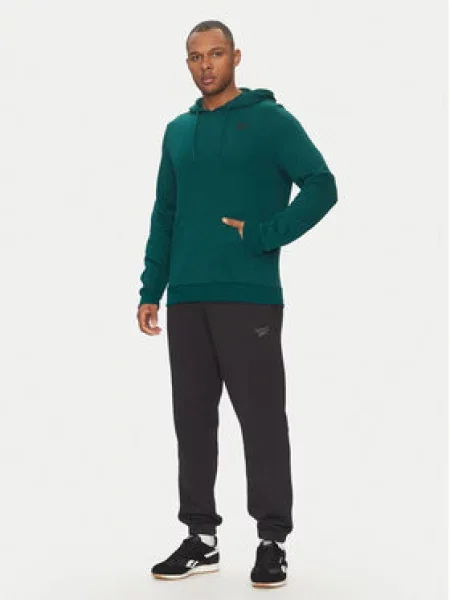 Mikina Reebok Identity Small Logo Hoodie collegiate green zelená