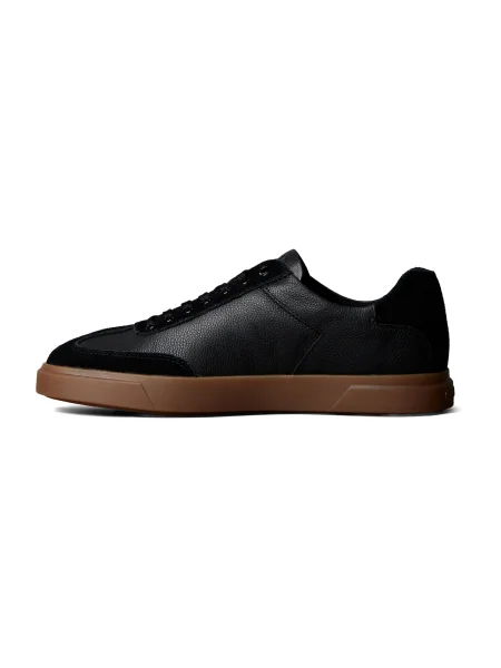 Calvin Klein Sneakers cu adaos de piele negru