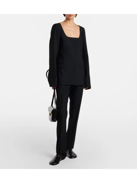 Geacă Calvin Klein Collection de lână negru