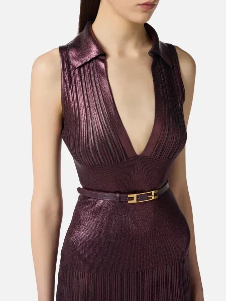 Платье Elisabetta Franchi бордовое