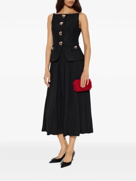 Rochie Self-portrait cu motiv cu inimi negru