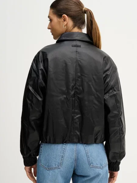 Bunda Calvin Klein Jeans přechodná oversize černá
