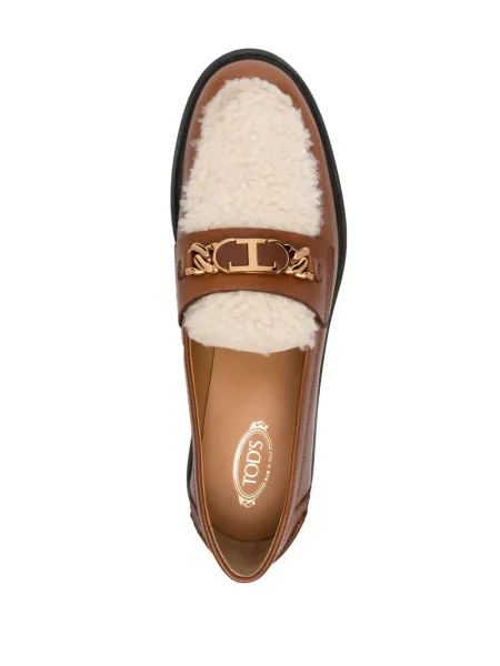 Pantofi loafer Tod's din piele maro
