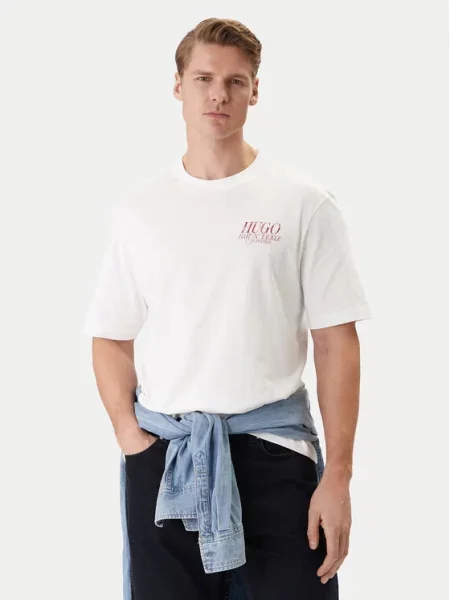 HUGO T-Shirt Nofishix biały