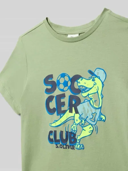 T-shirt o kroju regular fit z czystej bawełny S.oliver Red Label