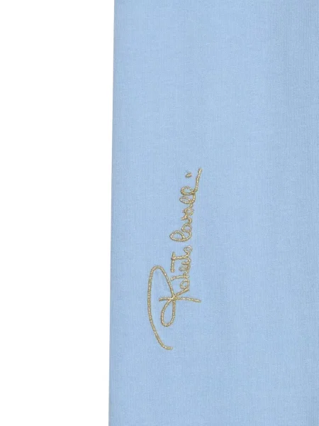 Legginsy dziecięce Roberto Cavalli niebieskie