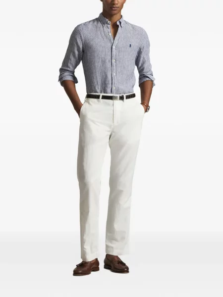 Czapka z daszkiem Polo Ralph Lauren w kratkę z twillu biznesowa niebieska