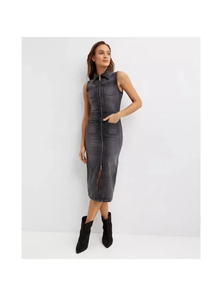 Sukienka jeansowa Courreges szara